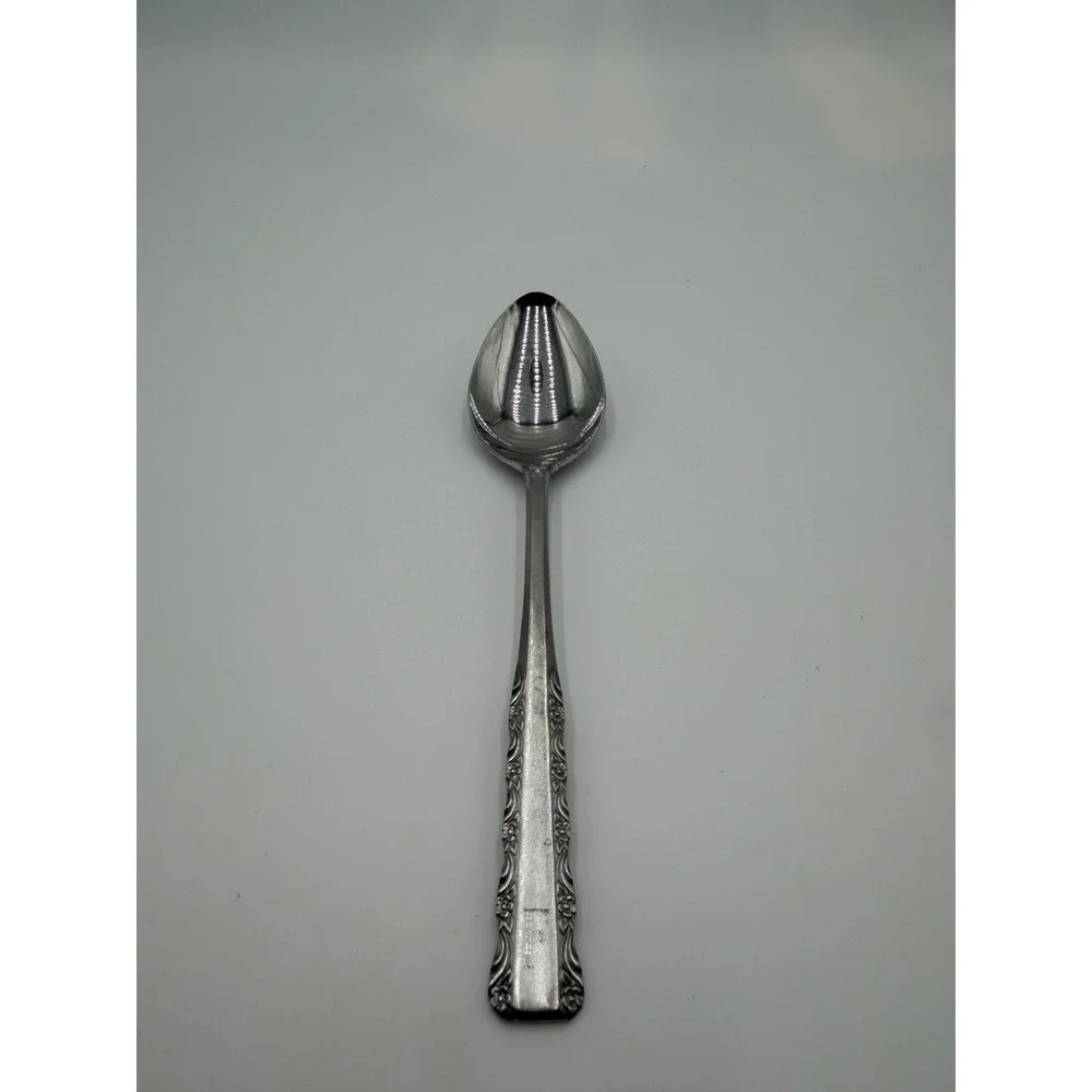 Mary Ellen Ekco Eterna Stainless Steel Teaspoon Floral Pattern Japan Flatware